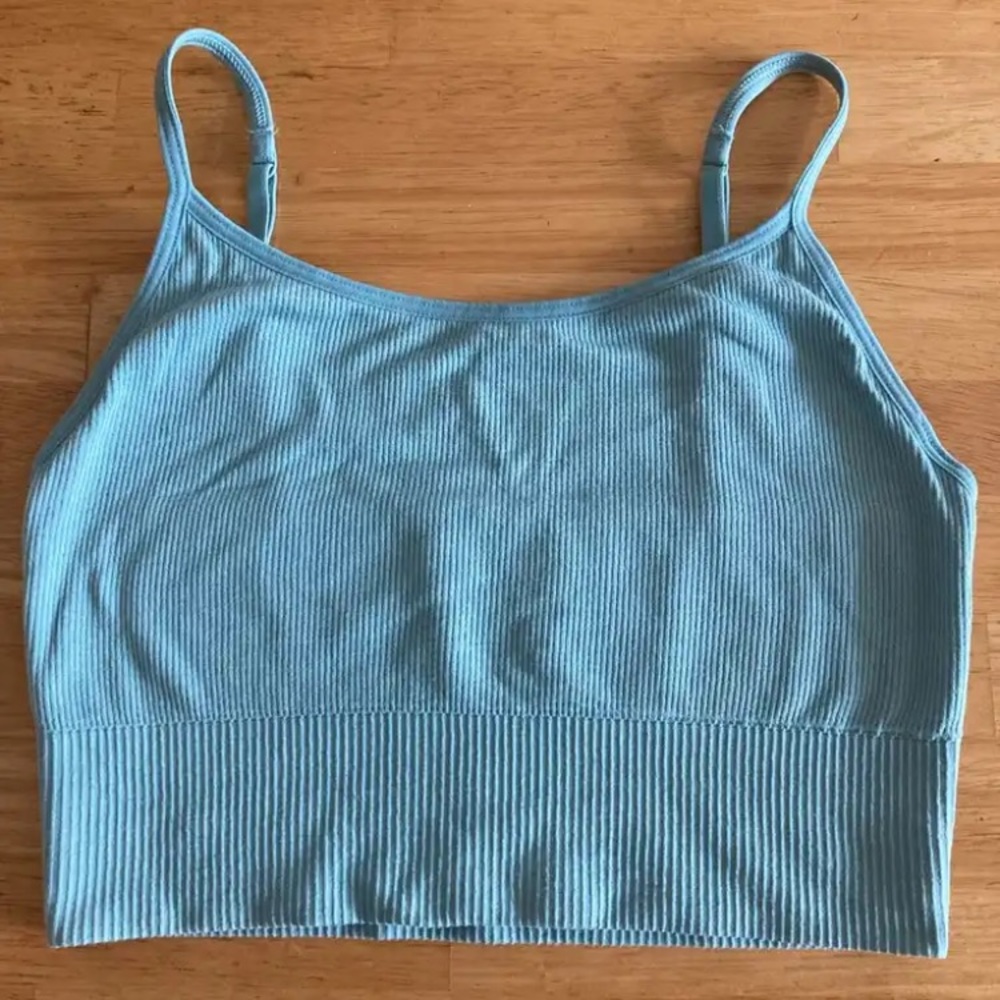 Jade green bralettes